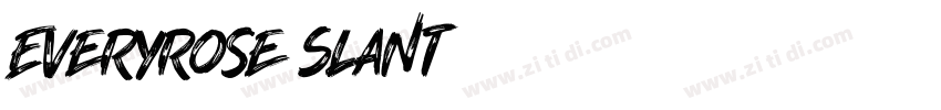 Everyrose Slant字体转换